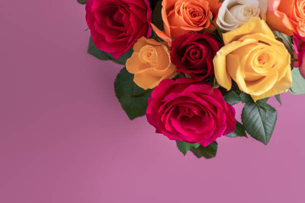 istock Bunch of colorful roses 1443425567