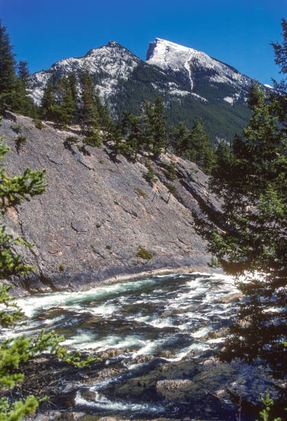 Banff National Park - Bow River Rapids Vertical - 1985