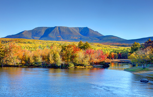 Mount Katahdin is the highest mountain in the U.S. state of Maine at 5,269 feet