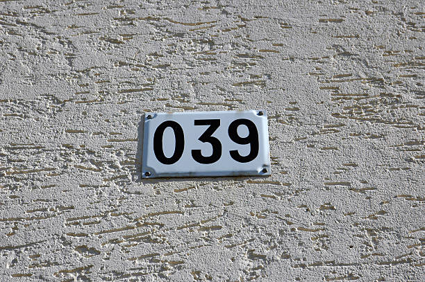 istock vintage house number 039 plate 144343157
