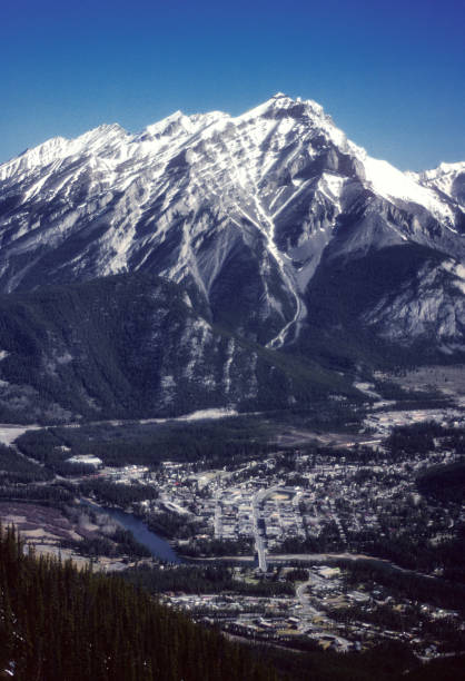istock Banff National Park - Cascade Mountain & Banff Vertical  - 1985 1443431943