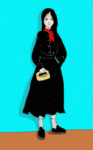 istock illustration of colorful girl outfit 1443434147