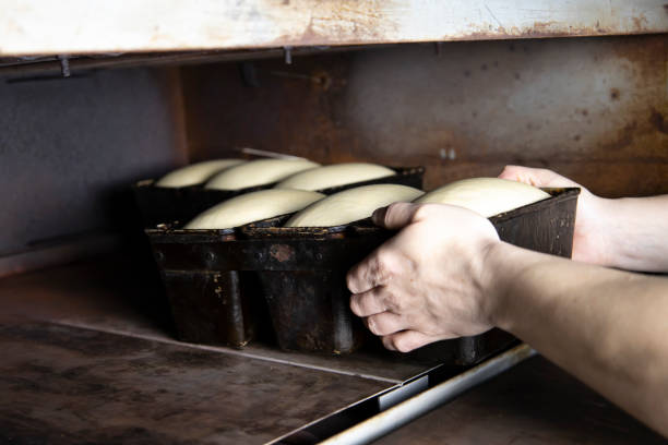 istock The dough laid for the bread is suitable and ready for baking. 1443435768