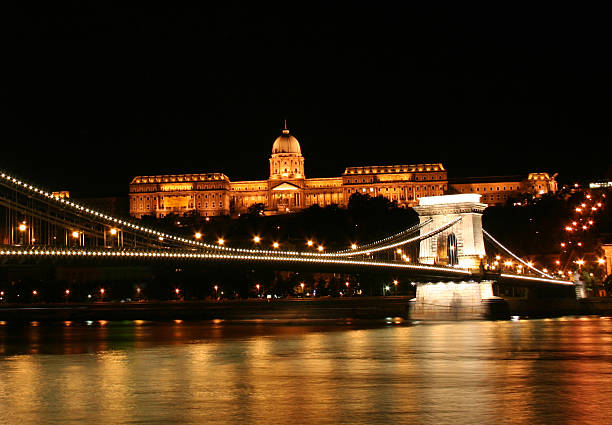 Budapest at Night stock photo