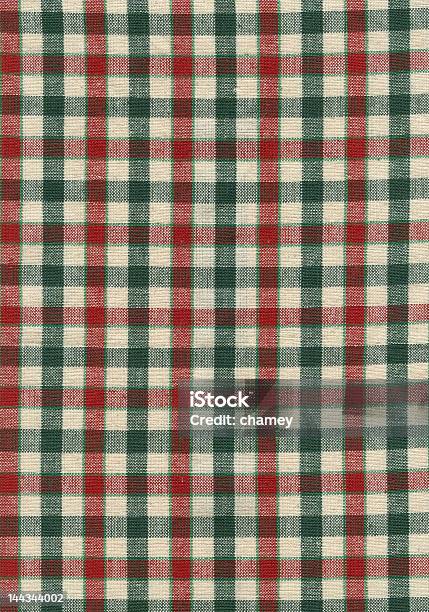 Czerwony Zielony I Beżowy Checkered Tkanina - zdjęcia stockowe i więcej obrazów Bawełna - Bawełna, Bez ludzi, Beżowy