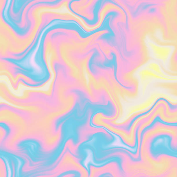 istock Colorful seamless background. Iridescent paper. Holographic foil texture. Rainbow gradient template. Self-adhesive printing film for stained glass. Illustration 1443440052