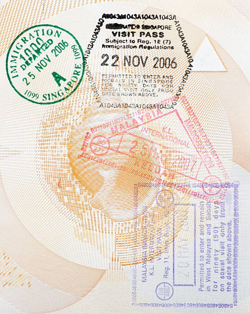 istock Australian Passport With Asian Visa Stamps 144344124