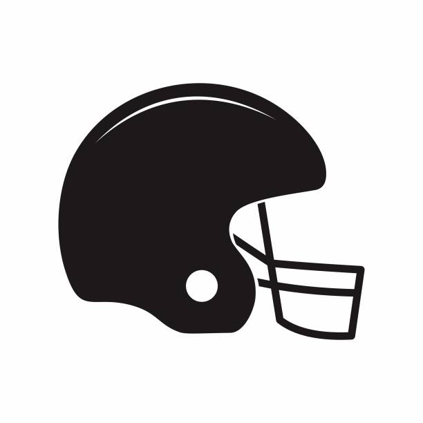 american football helmet icon american football helmet icon safety american football player stock illustrations