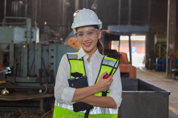 istock Professional engineering, CNC turning, smelting steel workers, quality control, maintenance, in-house inspection. 1443446785