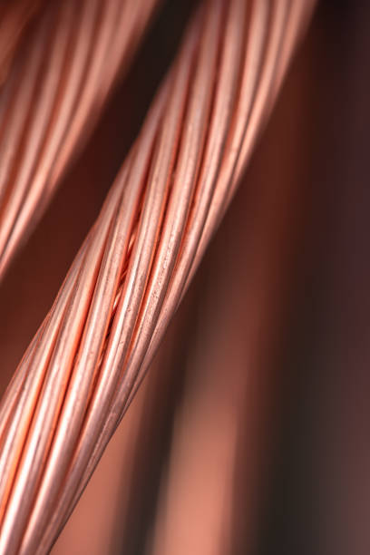 istock Copper wire raw materials metals industry concept 1443447918