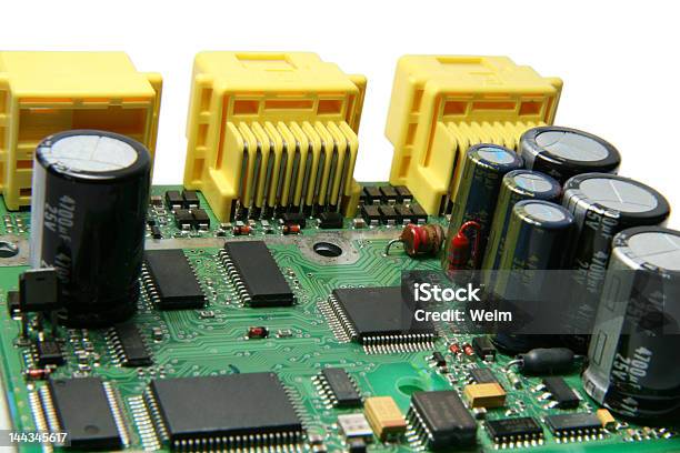 Foto de Placa De Circuito Eletrônico Impresso e mais fotos de stock de CPU - CPU, Capacitor, Ciência