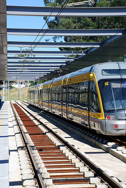 istock Oporto Metro in Maia Station 144345687