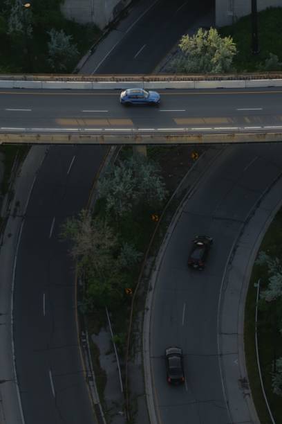 istock Vertical shot of an elevated highway in Toronto, Canada 1443458681