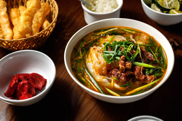 istock Pho Bo - Vietnamese beef broth noodles soup 1443458756