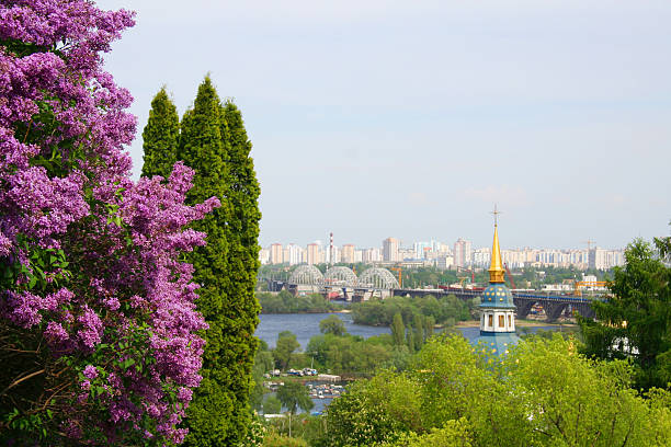 istock Lilac over the city landscape 144346210