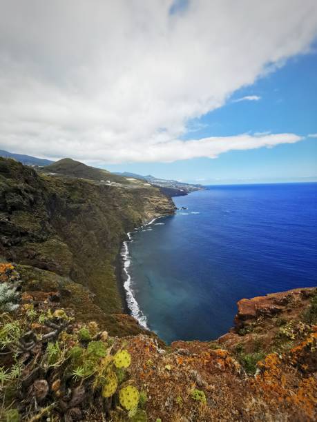 Vertical shot of Nogales Beach on the island of La Palma, Canary Islands, Spain A vertical shot of Nogales Beach on the island of La Palma, Canary Islands, Spain nogales arizona stock pictures, royalty-free photos & images