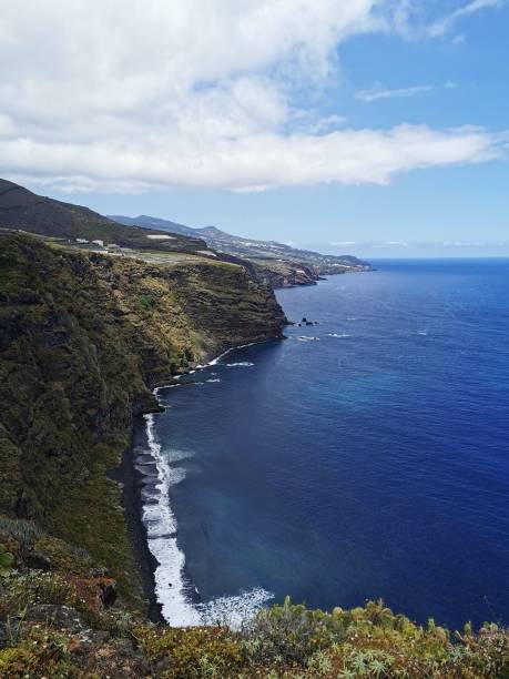 Vertical shot of Nogales Beach on the island of La Palma, Canary Islands, Spain A vertical shot of Nogales Beach on the island of La Palma, Canary Islands, Spain nogales arizona stock pictures, royalty-free photos & images