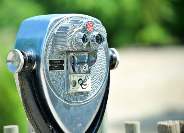 istock Closeup shot of the binocular tower viewer 1443464087
