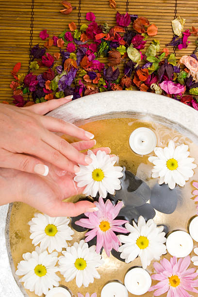 istock Hand care and French manicure 144346438