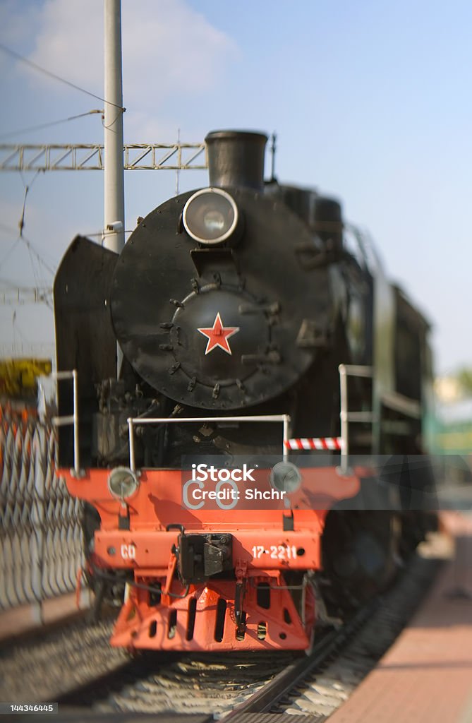 locomotive à vapeur «Colorado», en Russie, en 1947, Moscou miseum de la gare - Photo de Bleu libre de droits