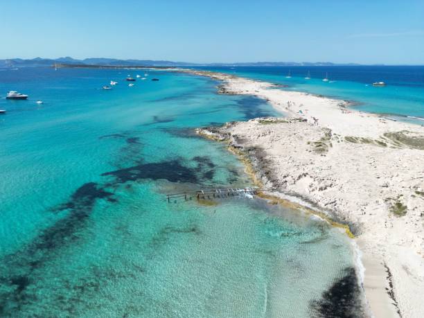 istock Aerial view of the blue waters 1443465428