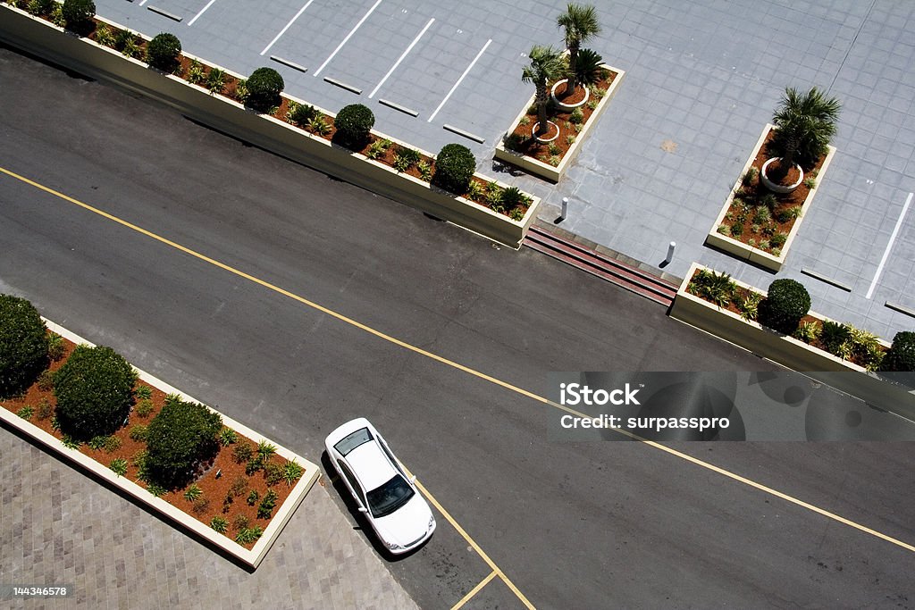 Luftaufnahme des Parkplatz - Lizenzfrei Limousine - Familienfahrzeug Stock-Foto