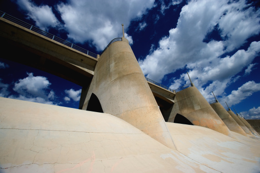 Detail of Sepulveda Dam near Los Angeles