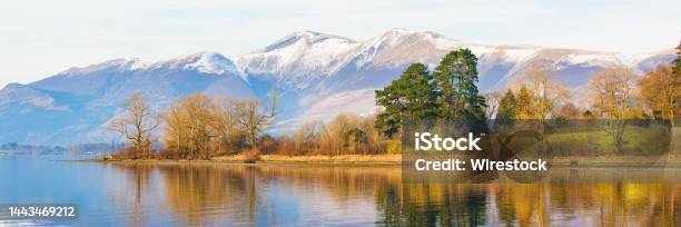 Beautiful Landscape Of Derwentwater To Skiddaw In Cumbria Stock Photo - Download Image Now