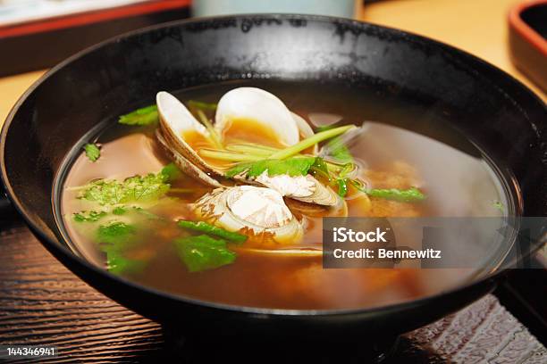 Japonês Sopa De Miso Com Casca - Fotografias de stock e mais imagens de Alimentação Saudável - Alimentação Saudável, Almoço, Comida