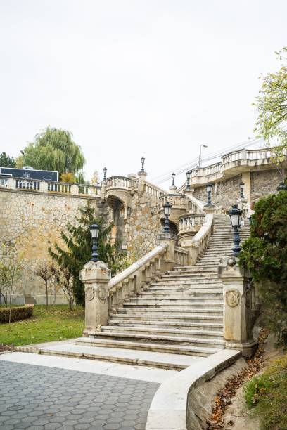 istock Stone staircase of Elizabeth Esplanade, Rapa Galbena, Iasi Romania 1443473643