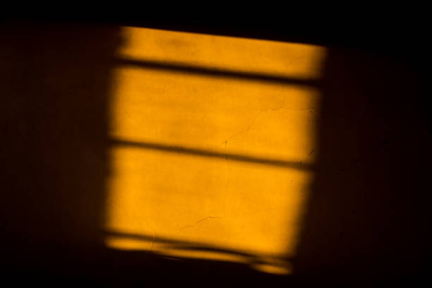 istock The surface of a yellow wall with paint cracks. 1443475398