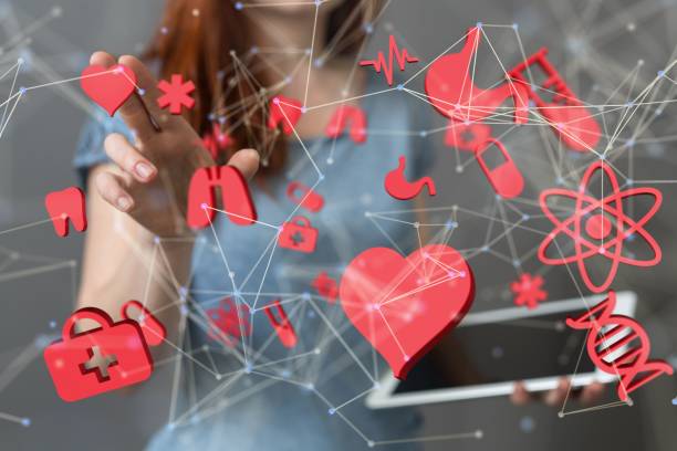 istock 3D rendering of medical technology networking in a hand 1443475488