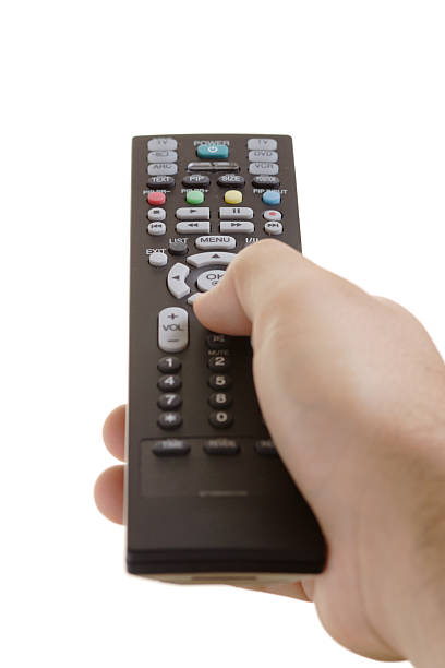 istock Person with a remote control in his hand 144347688