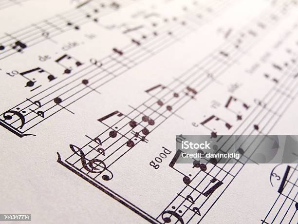 Sheet Music Stock Photo - Download Image Now - Hymnal, Rock - Object, Abstract