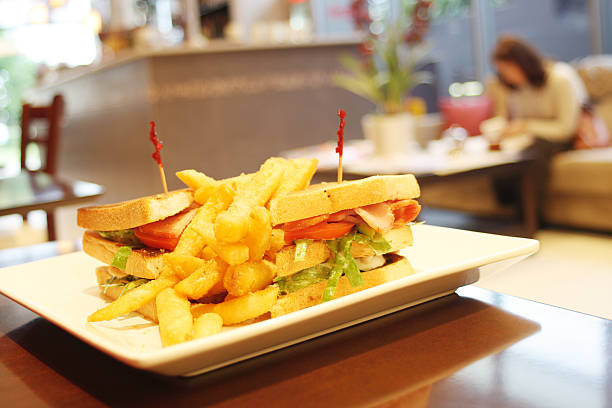 istock Toasted BLT with fries 144347786