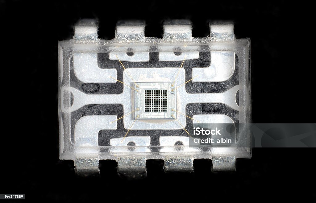 Microelettronica e chips - Foto stock royalty-free di Industria elettronica