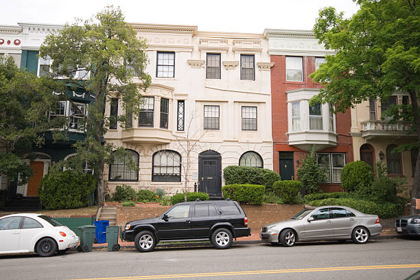 segunda renaissance renacimiento estilo italiano casa terraplenada hogares, washington, dc - inmóvil fotografías e imágenes de stock