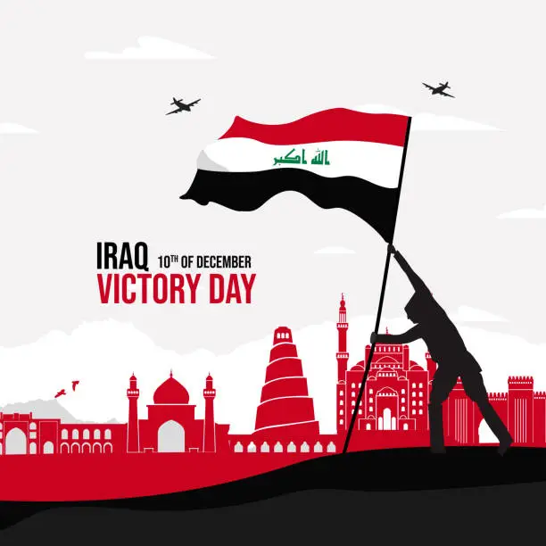 Vector illustration of Iraq national day Illustration Design