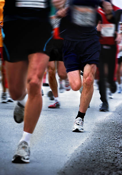 istock A race taking place and people running fast 144348003