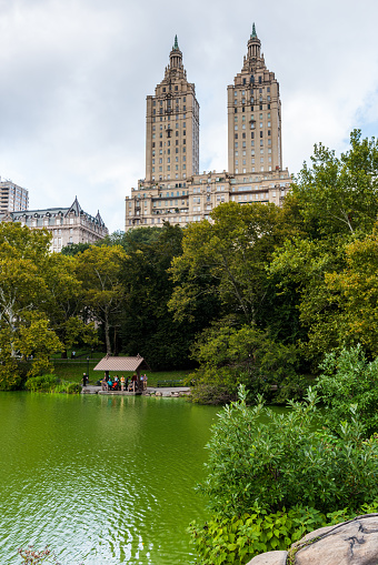 New York, USA - September 26, 2018: Central Park. Central Park is an urban park in Manhattan. Popular destination for tourists. New York City, USA.