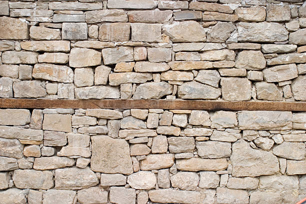 muro di pietra - medieval pattern textured textured effect foto e immagini stock