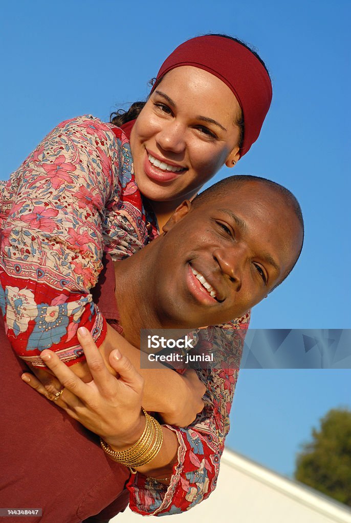 Fun in the park Cute couple playing around outdoors on a bright sunny day 20-29 Years Stock Photo