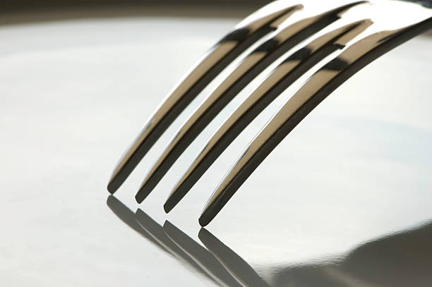 Fork close-up stock photo