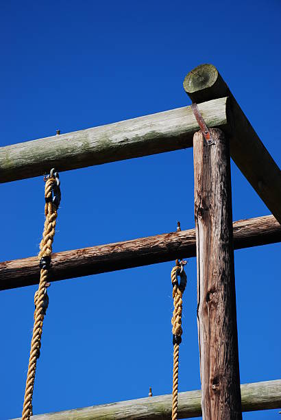 rope climb - parris island bildbanksfoton och bilder