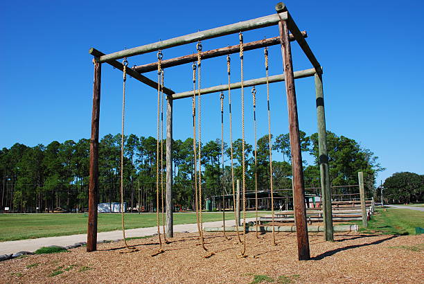 rope climbing station - parris island bildbanksfoton och bilder