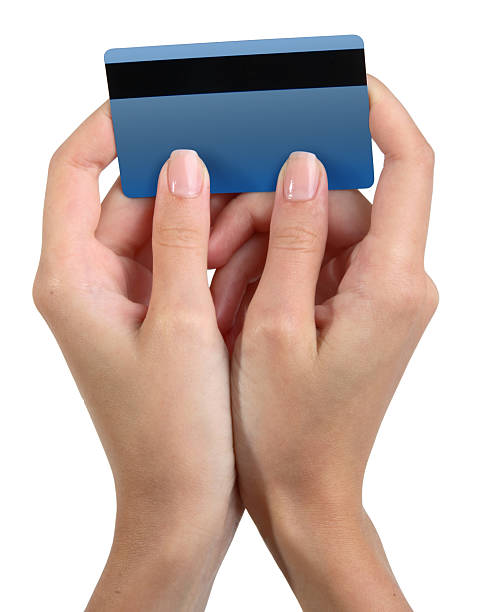 istock Female hands with credit card 144349244