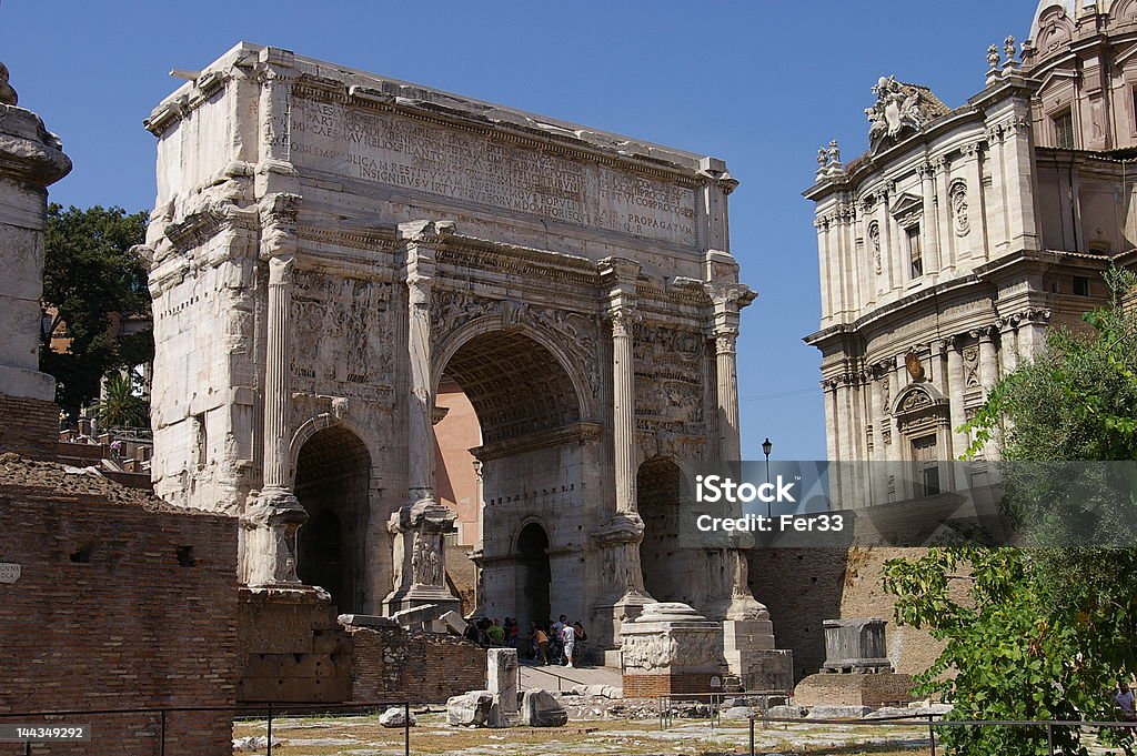 Roman Forum Arc one of the main monuments at the roman forum Ancient Civilization Stock Photo