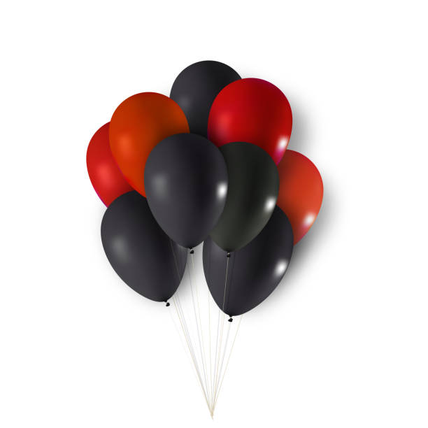 istock Vector Illustration, realistic 3d balloon collection set on transparent background for party, holiday. 1443493672