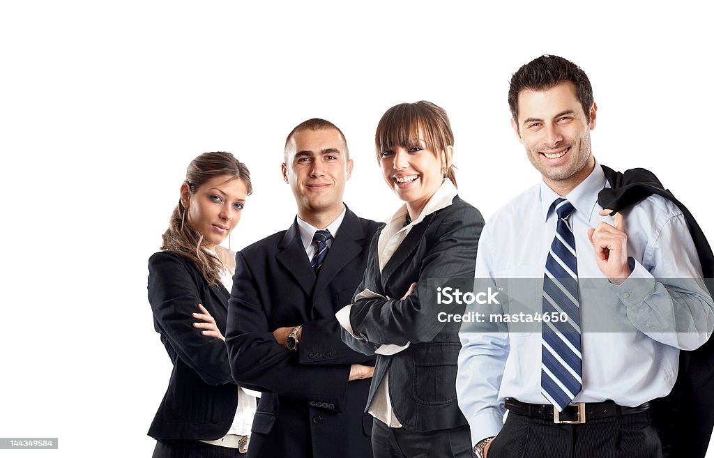 Dream Team Young attractive business people - businessteam Achievement Stock Photo