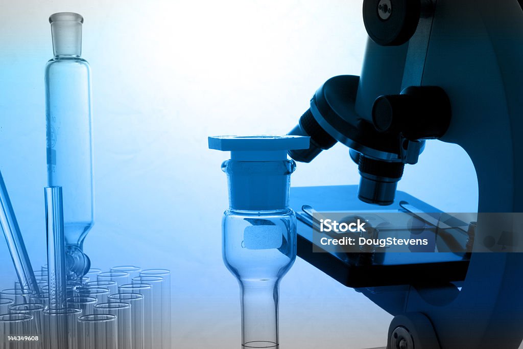 Forschungsutensilien - Lizenzfrei Biochemie Stock-Foto